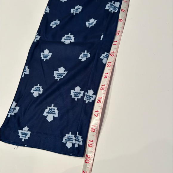 Kids NHL Toronto Maple Leafs Navy Blue Pajama PJ Pants Bottoms size L (7) - Picture 4 of 6